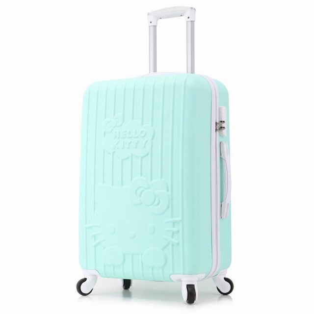 24 Inch,Travel Suitcases,Spinner Rolling Luggage Set,Hello Kitty Suitcase Set,Abs Luggage