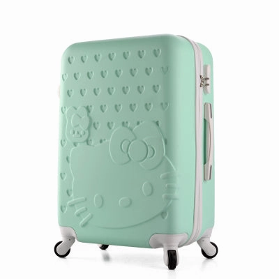 24 Inch,Travel Suitcases,Spinner Rolling Luggage Set,Hello Kitty Suitcase Set,Abs Luggage