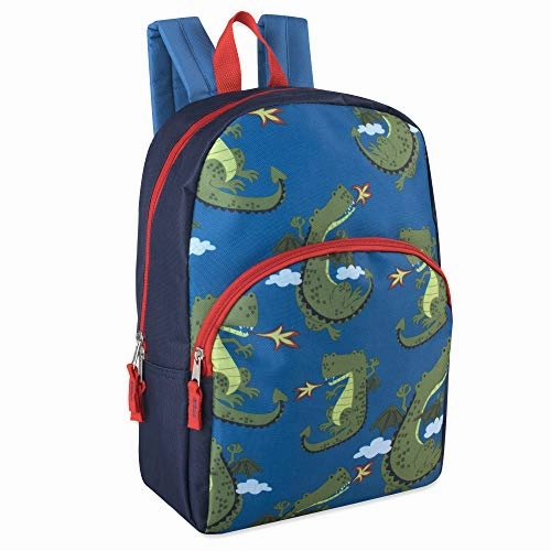 24 Pack Bulk Backpacks with School Supplies, 15 Inch Preassembled Backpacks with Essential School Supply Kit for Grades K-8 (Boys)