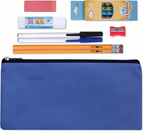 24 Pack Bulk Backpacks with School Supplies, 15 Inch Preassembled Backpacks with Essential School Supply Kit for Grades K-8 (Boys)