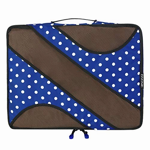 6 Set Packing Cubes,3 Various Sizes Travel Luggage Packing Organizers (Dot)