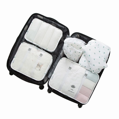 6Pcs/Set Convenient Travel Storage Bags Clothes Underwear Cosmetic Toiletry Organizer Luggage