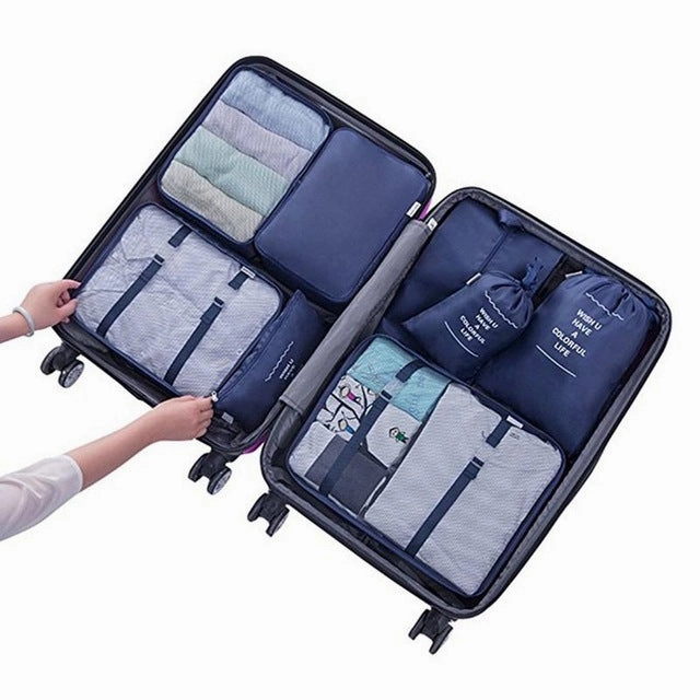 8PCS Luggage Packing Organizers Travel Accessories Package Bags Outdoor Supplies Shoes Clothes