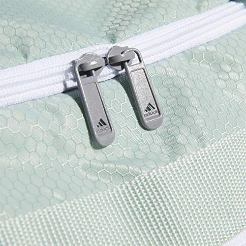 adidas Defender III Medium Duffel Bag, Green Tint/White, One Size