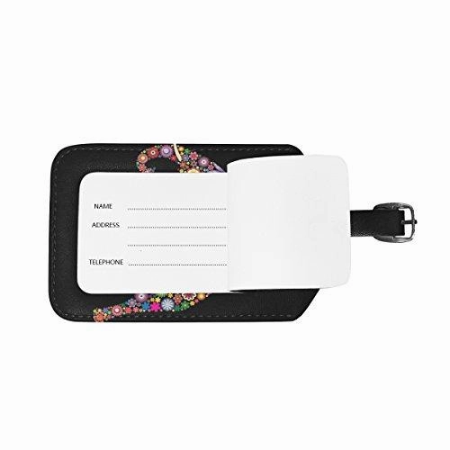 Alaza Tribal Animal Elephant Luggage Tag For Baggage Suitcase Bag Leather 1 Piece