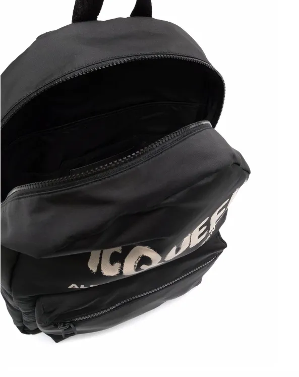 Alexander McQueen Graffiti Metropolitan printed backpack