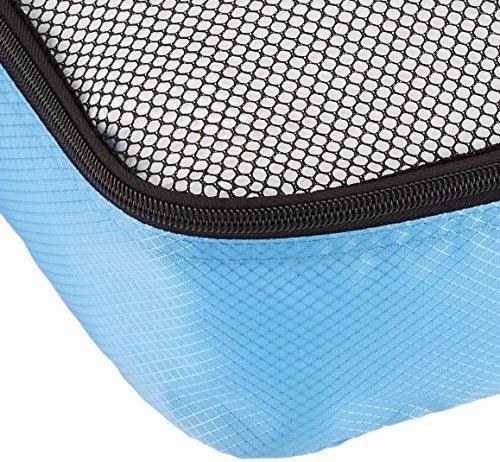 Amazonbasics 4-Piece Packing Cube Set - Large, Sky Blue