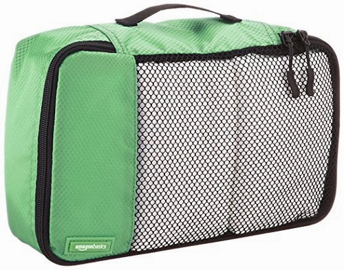 AmazonBasics Small Packing Cubes - 4 Piece Set, Green