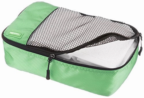AmazonBasics Small Packing Cubes - 4 Piece Set, Green