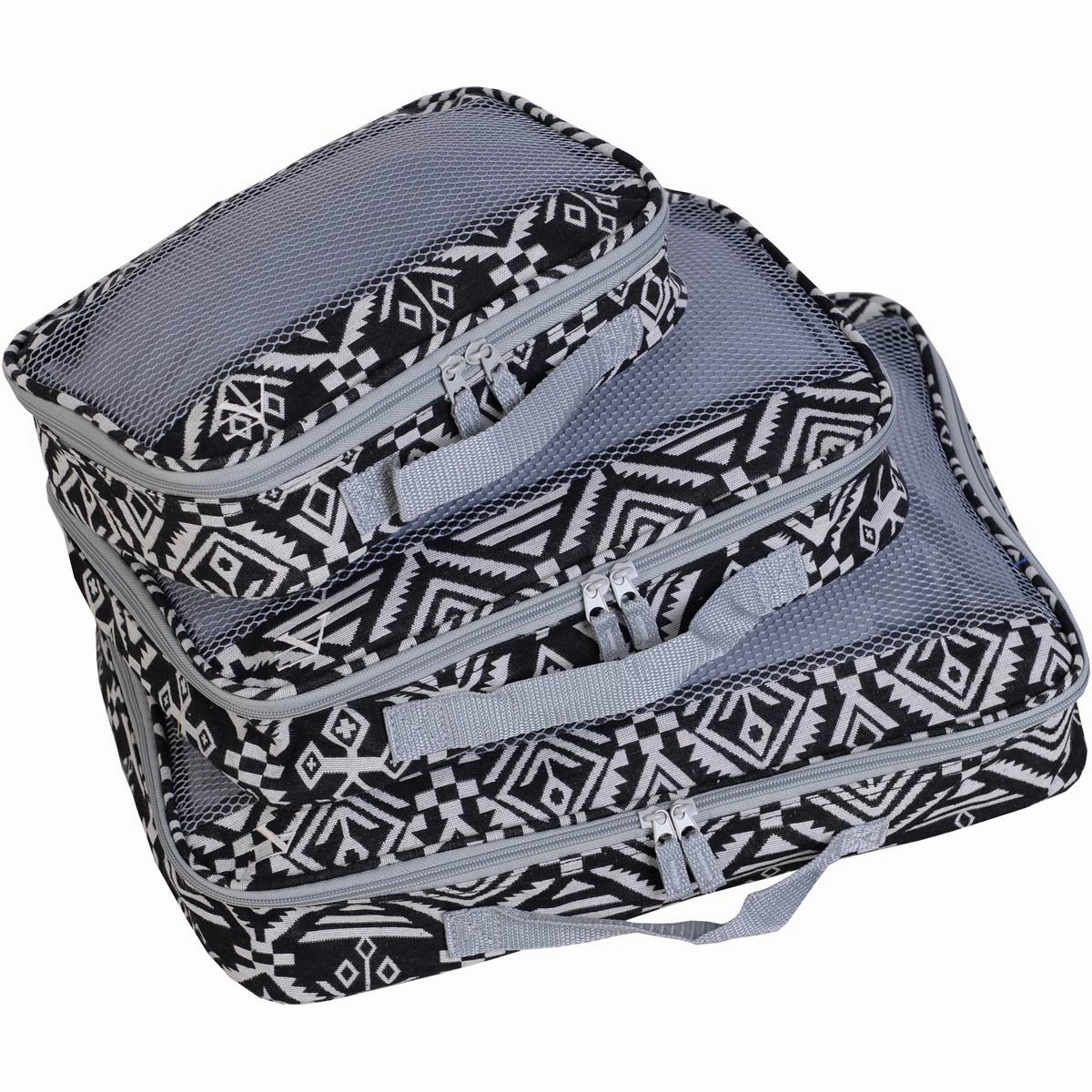 American Flyer Aztec 3Pc Packing Cube Set