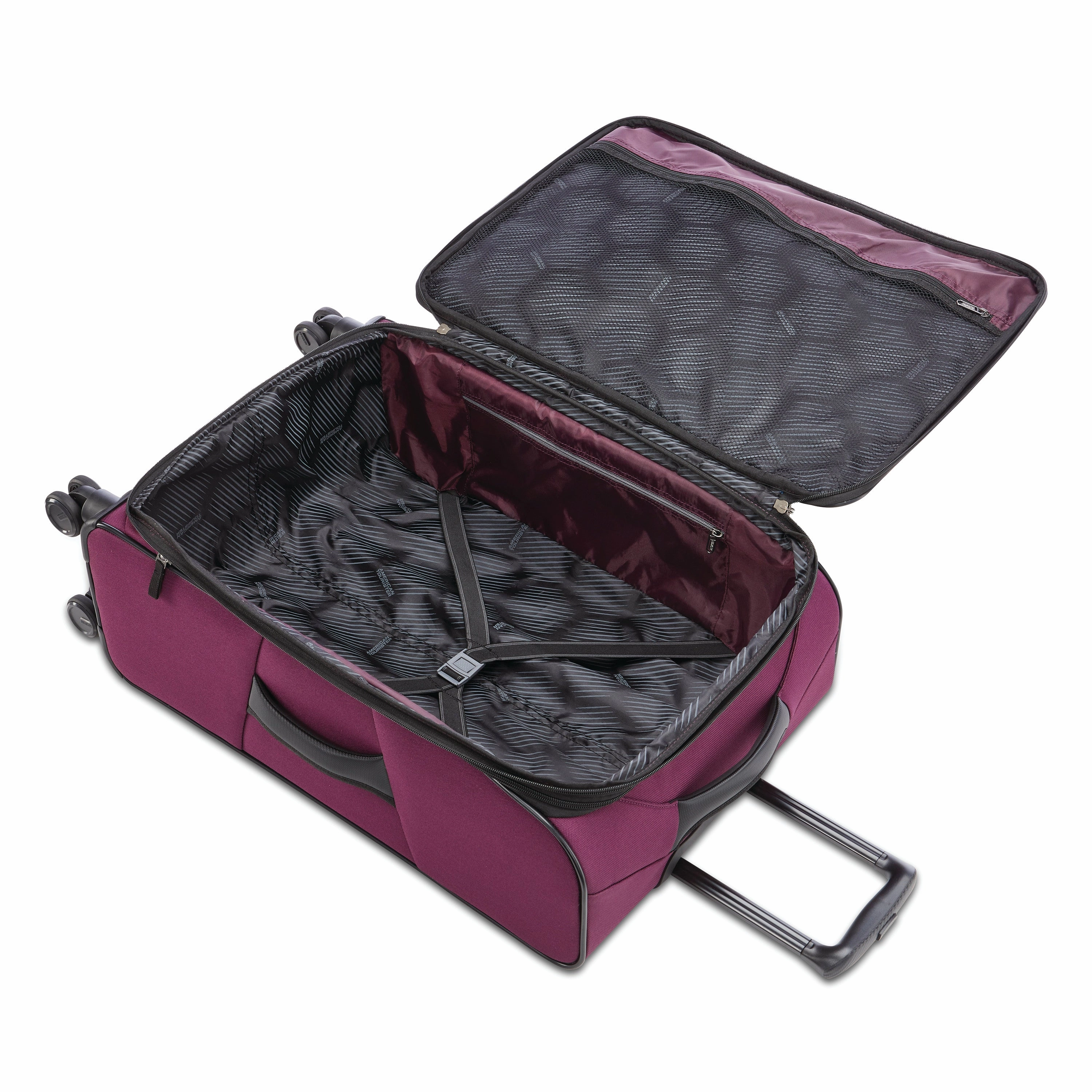 American Tourister 4 KIX 2.0 Softside Spinner Luggage, 28 Inch Checked Large