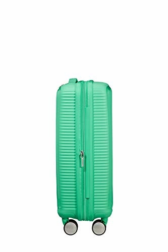American Tourister - Soundbox Spinner Expandable, 55cm, 35,5/41 L - 2,6 KG, Green (Deep Mint)