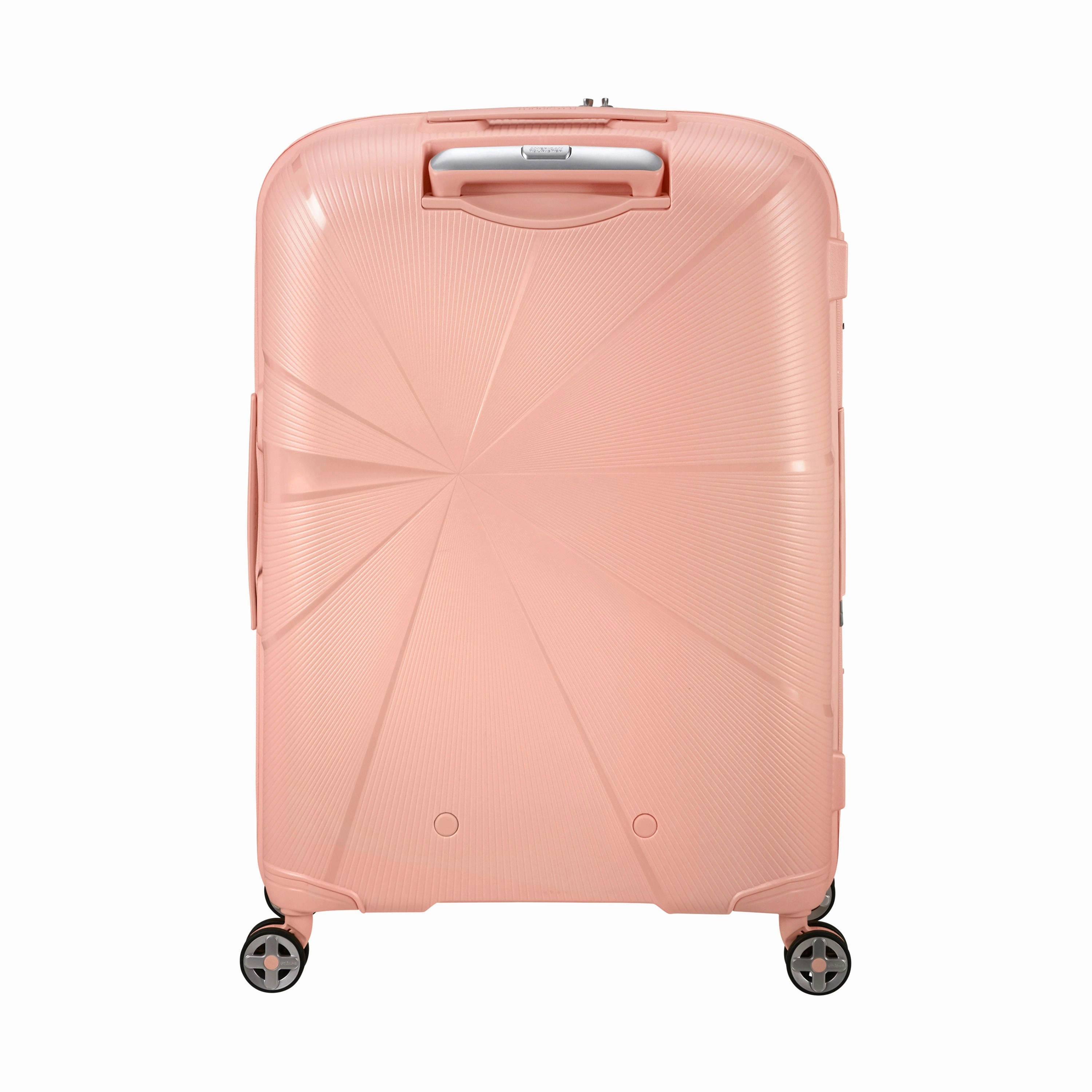 American Tourister StarVibe Spinner Medium Expandable Luggage - Metallic Peach