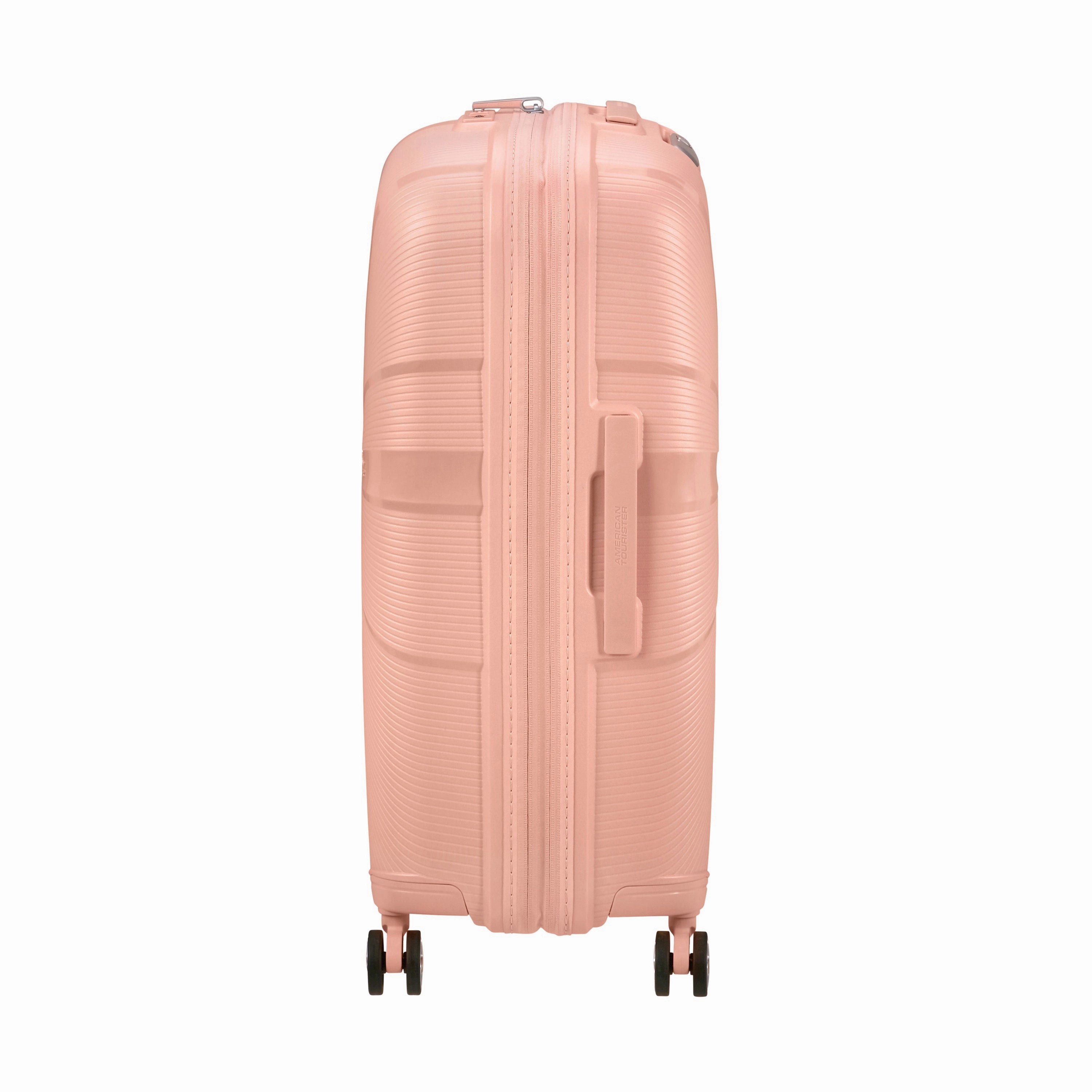American Tourister StarVibe Spinner Medium Expandable Luggage - Metallic Peach