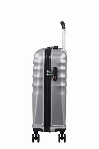 American Tourister Wavebreaker Disney - Muppets Spinner Small Hand Luggage, 55 cm, 36 liters, Grey (Kermit Sparkle)
