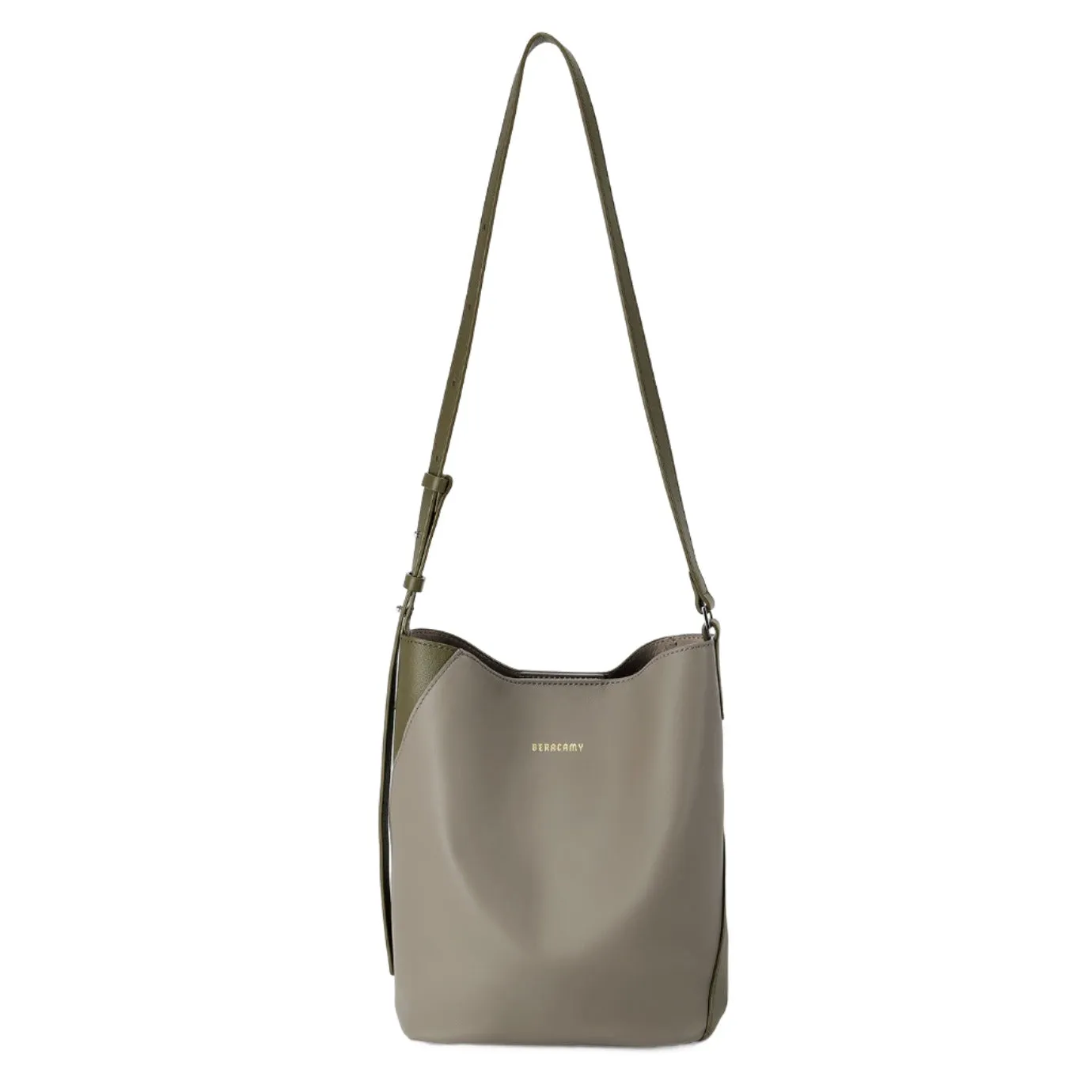 ANAIS Petite Shoulder Bag - Grey / Olive