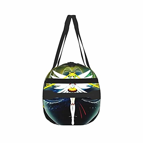 Anime Sai-lor Mo-on Sports Gym Bag with Wet Pocket & Shoes Compartment, Travel Duffel Bag Workout Bag for Men and Women