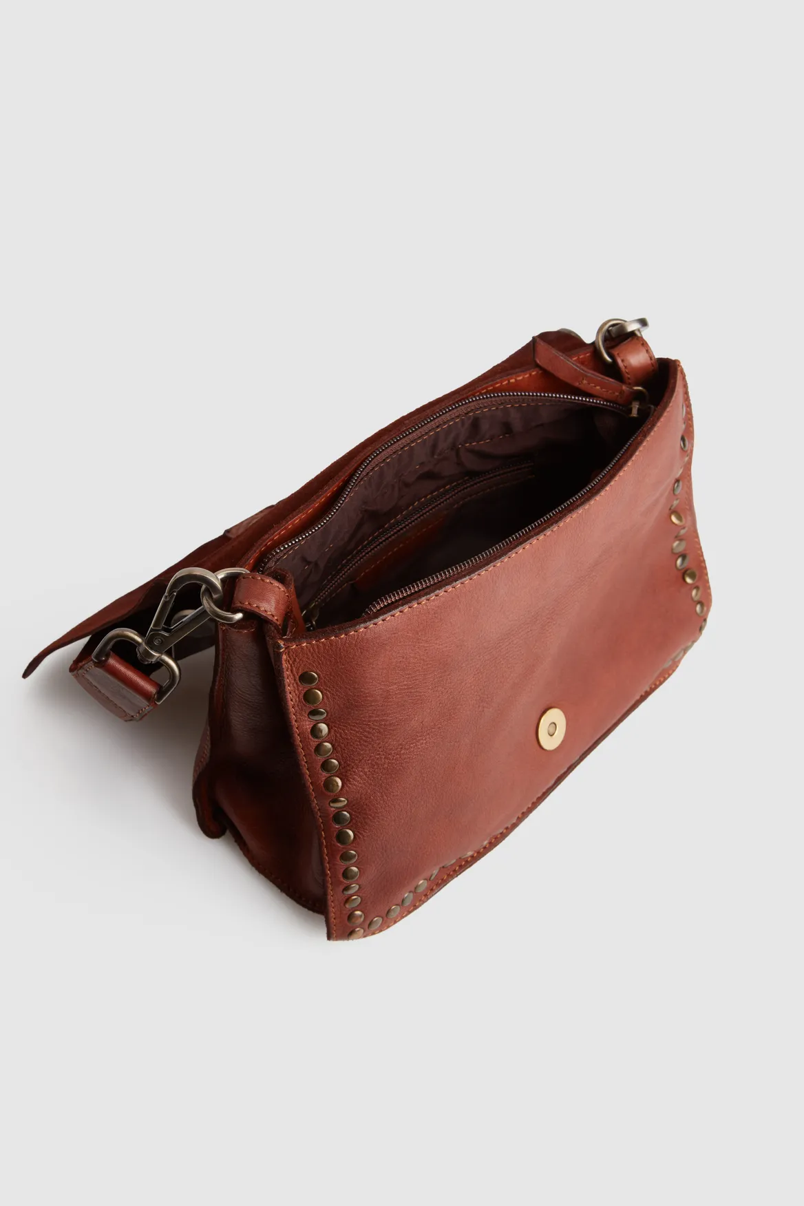 AriStud Leather Flap Crossbody Bag