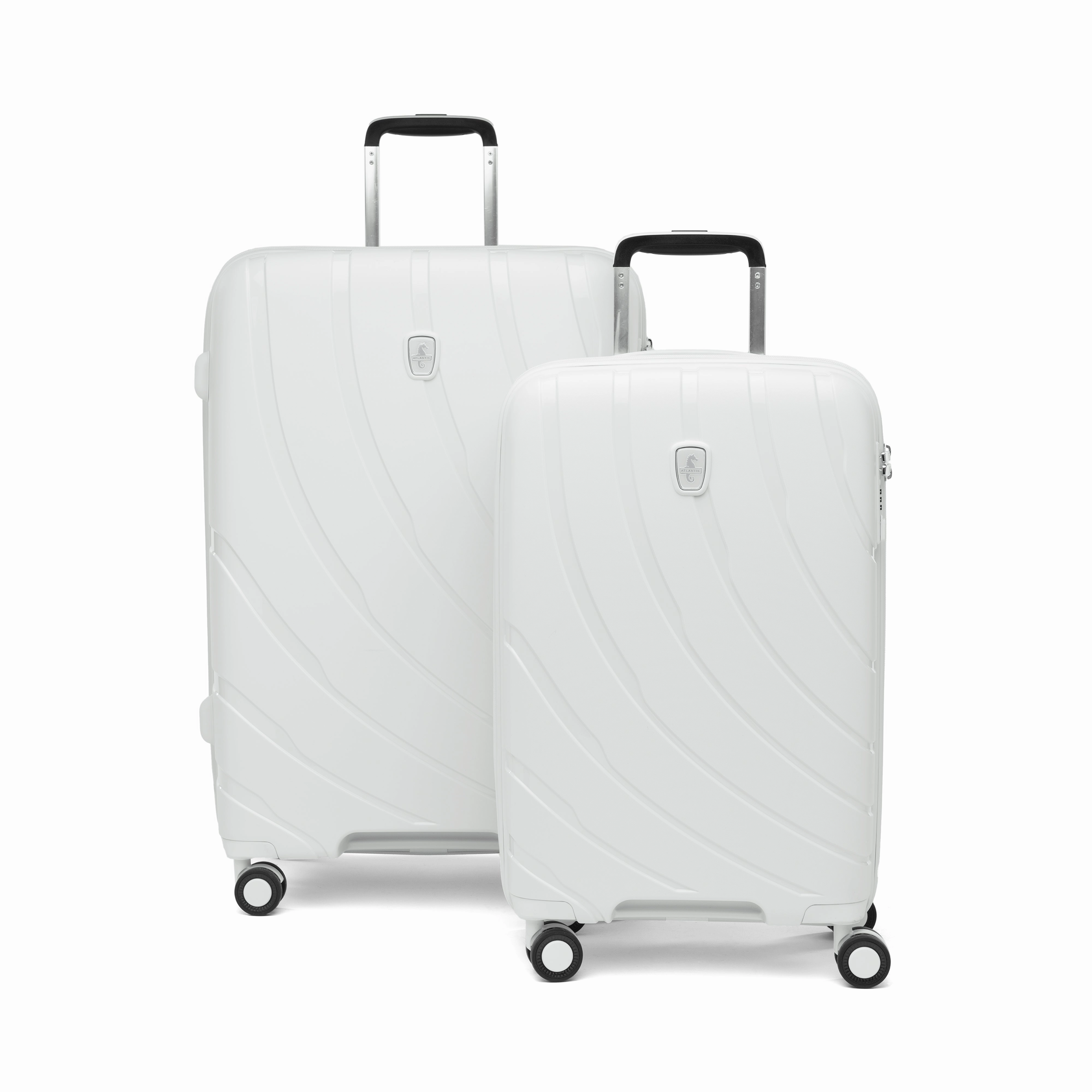 Atlantic 2 Pc Luggage Set - Carry-on & Convertible Medium to Large Checked Exp Hardside Spinners