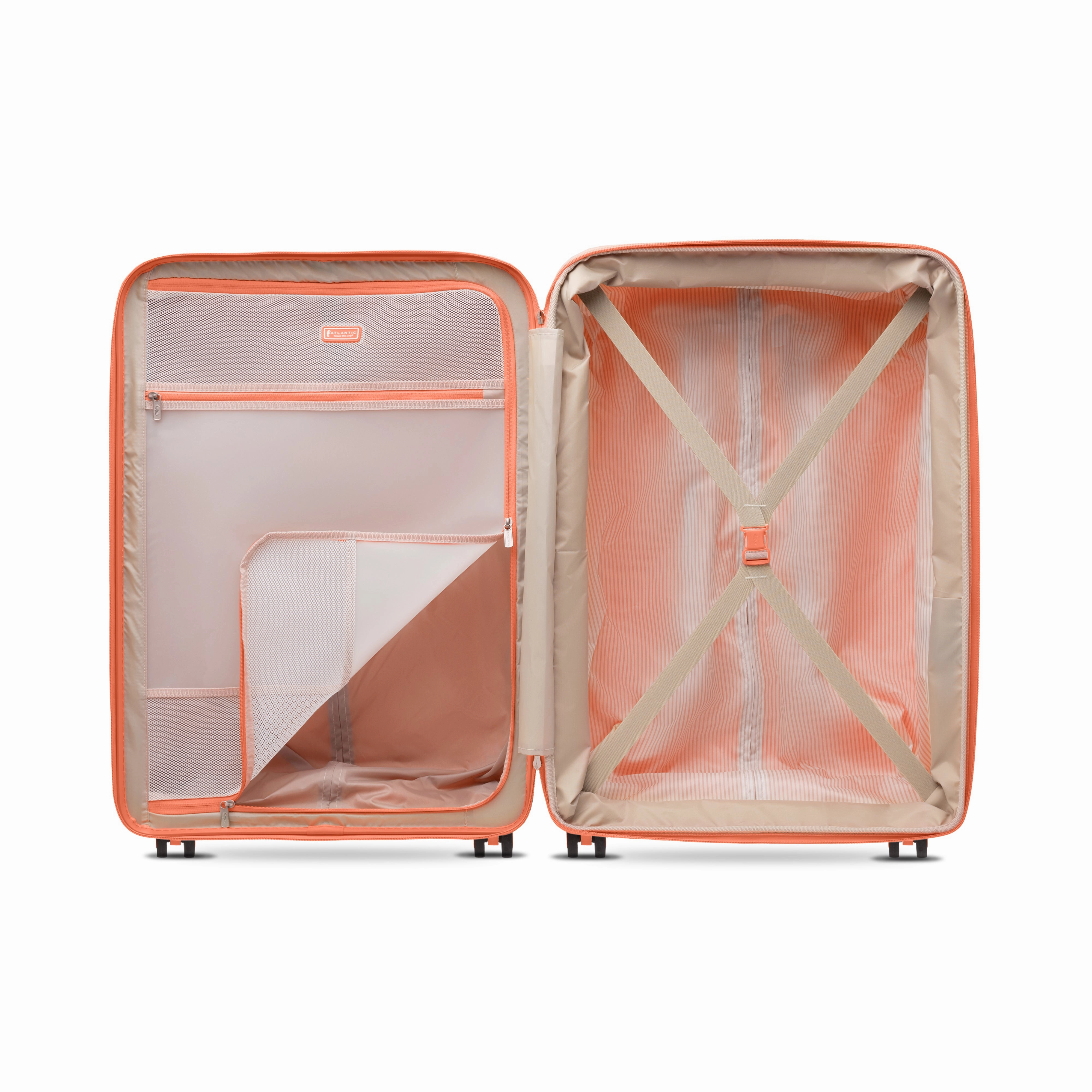 Atlantic 2 Pc Luggage Set - Carry-on & Convertible Medium to Large Checked Exp Hardside Spinners