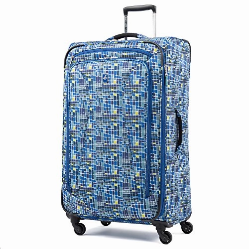 Atlantic Ultra Lite 4 | 24 And 28-Inch Expandable Spinners, Travel Pillow (Watercolor Blue)