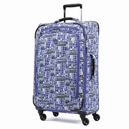 Atlantic Ultra Lite 4 | 24 And 28-Inch Expandable Spinners, Travel Pillow (Watercolor Blue)