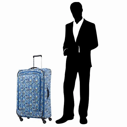 Atlantic Ultra Lite 4 | 24 And 28-Inch Expandable Spinners, Travel Pillow (Watercolor Blue)