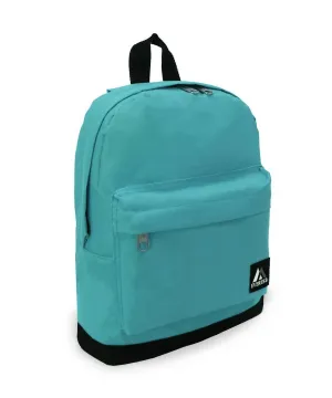 Backpack Bag With Black Accents In Turquoise
