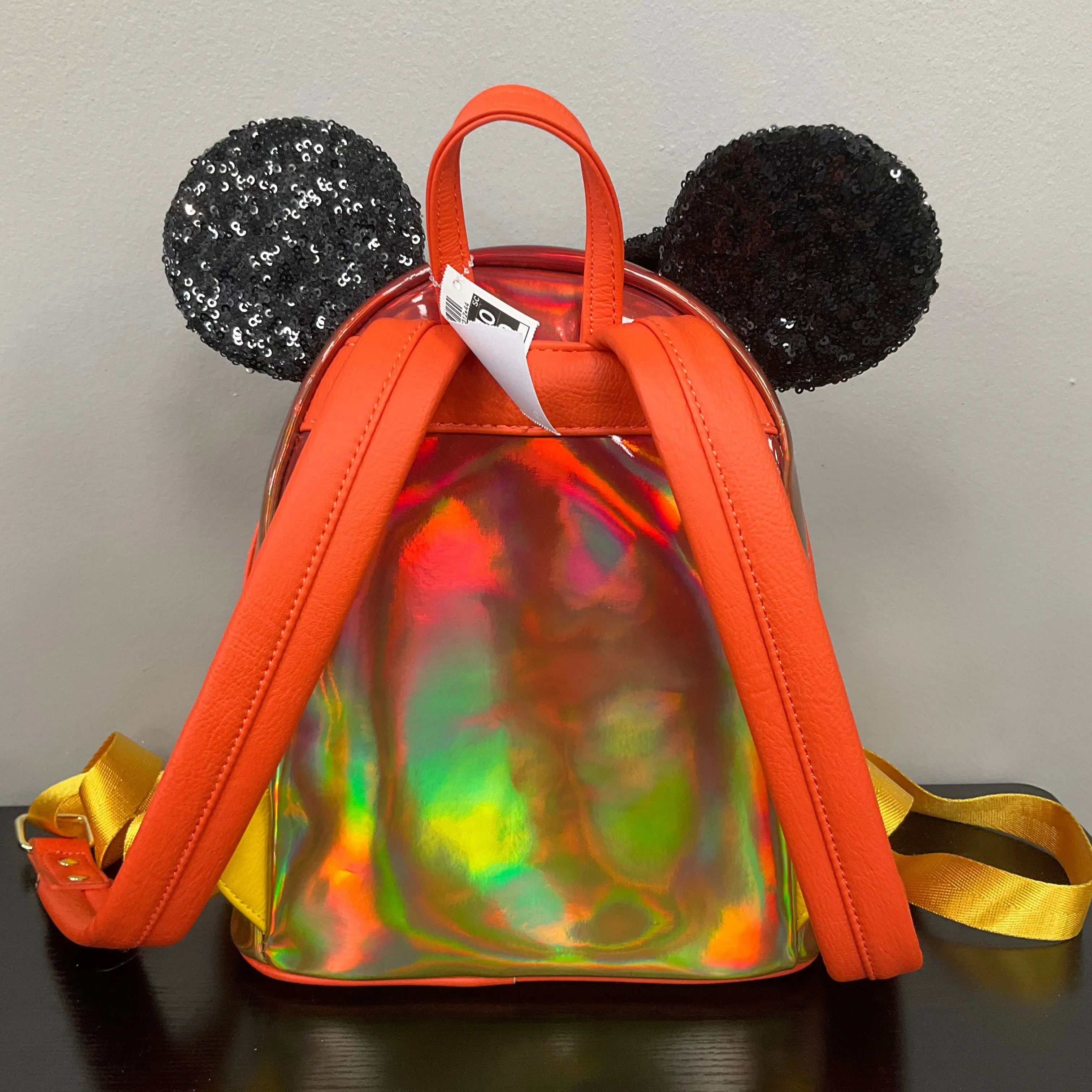 BACKPACK by LOUNGEFLY In IRIDESCENT ORANGE, Size: MEDIUM