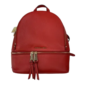 Backpack Designer By Michael Kors in Red Size: Medium