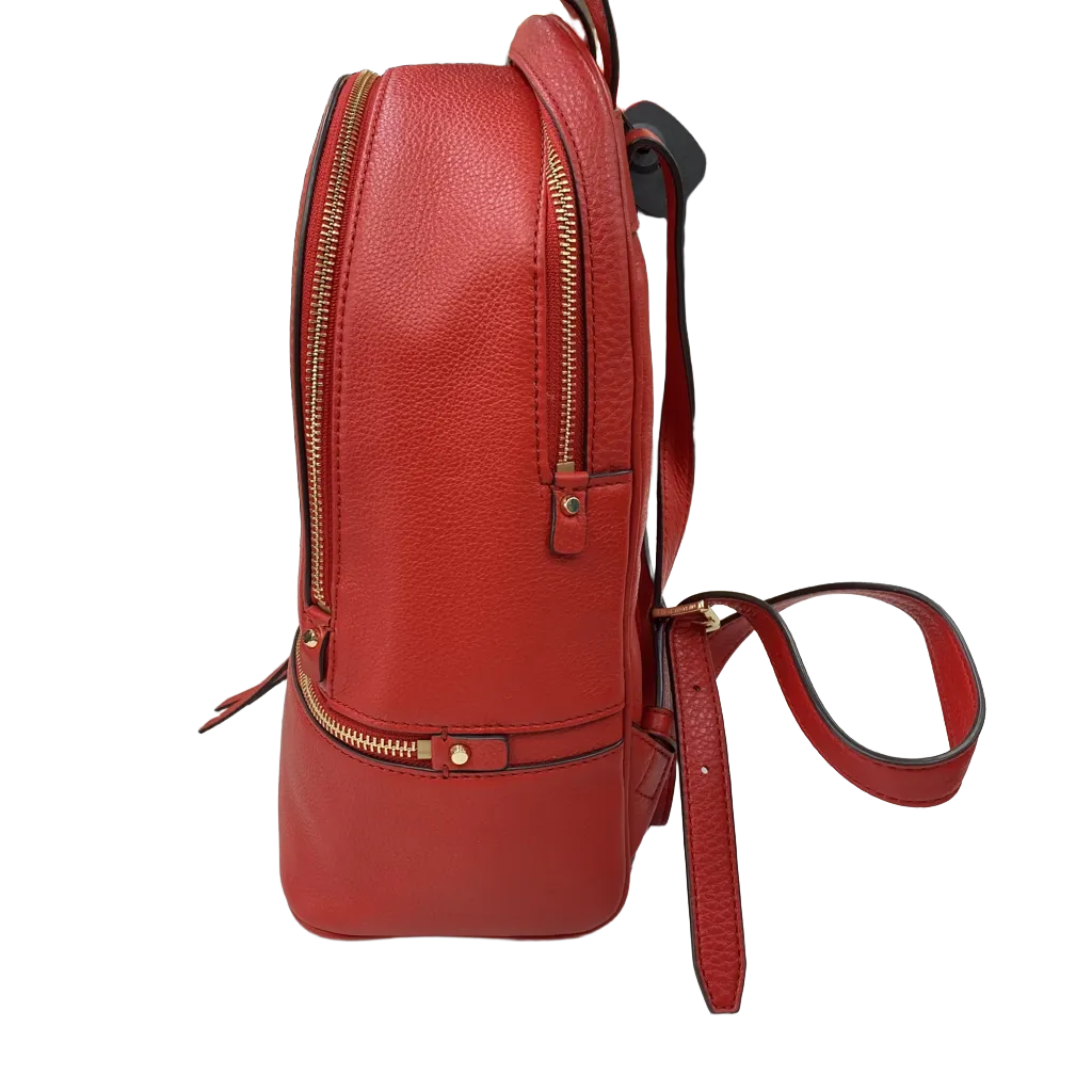 Backpack Designer By Michael Kors in Red Size: Medium