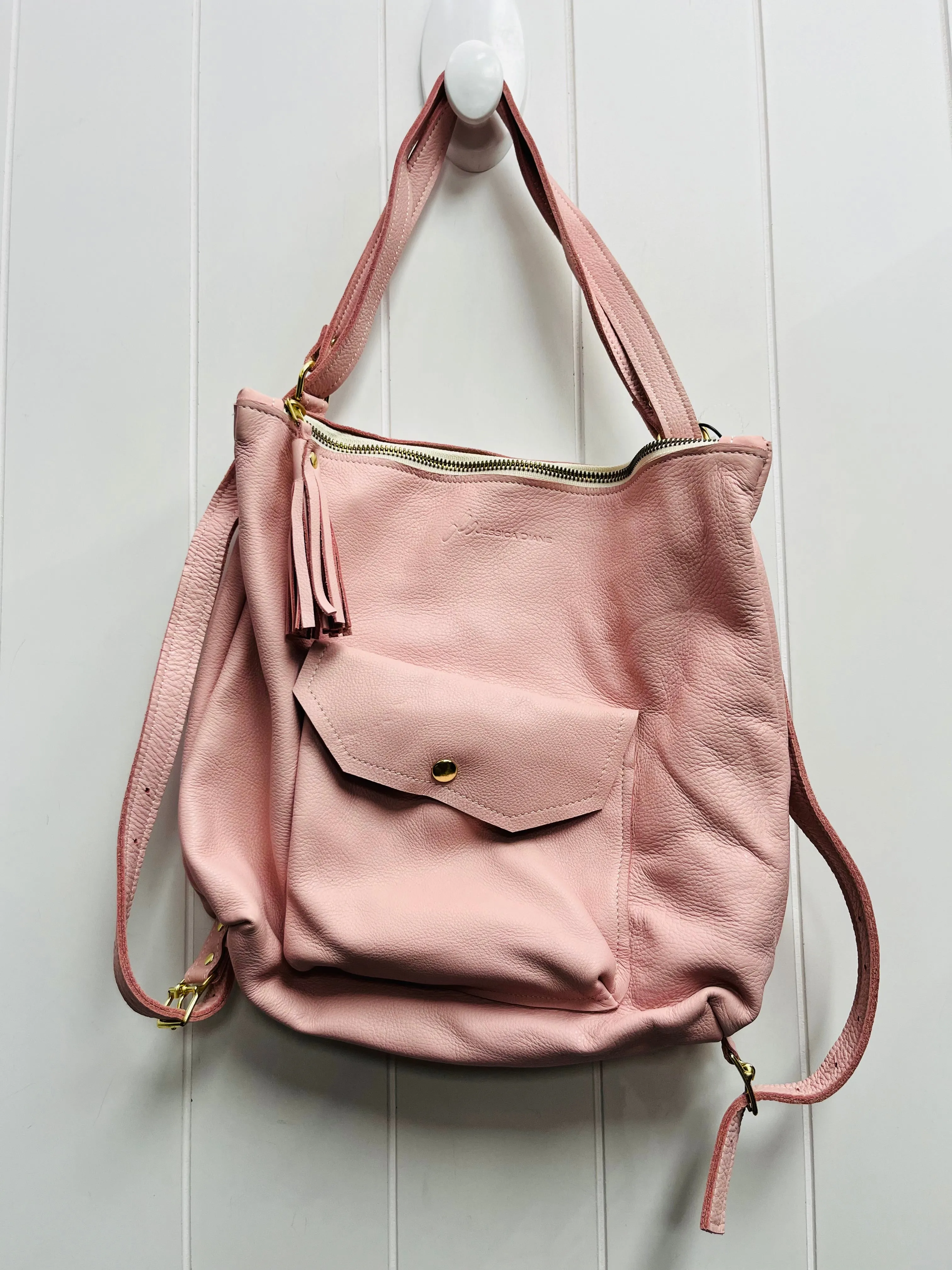 Backpack Leather By , JESSICA DIANE Size: Medium