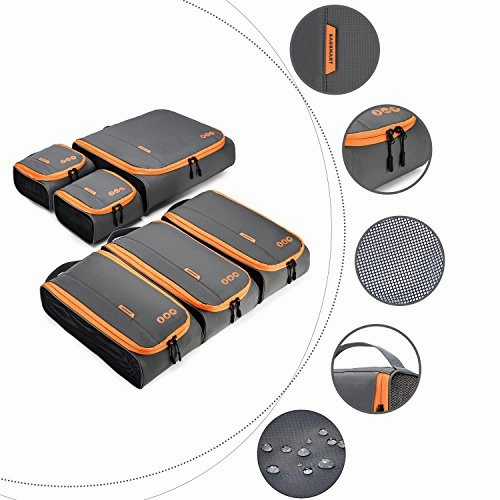 BAGSMART Travel Packing Cubes 3 Sizes Portable Luggage Organizer for Carry-on Accessories, 6 Sets