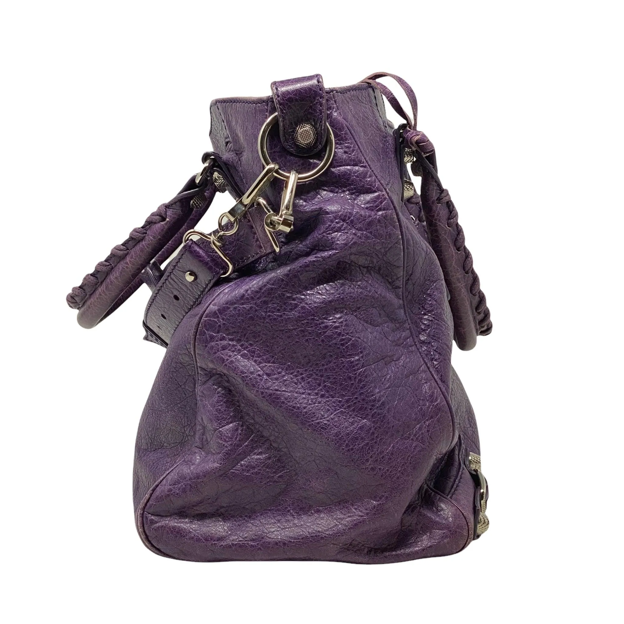 Balenciaga Purple Motorcycle Velo Bag