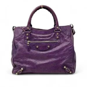 Balenciaga Purple Motorcycle Velo Bag
