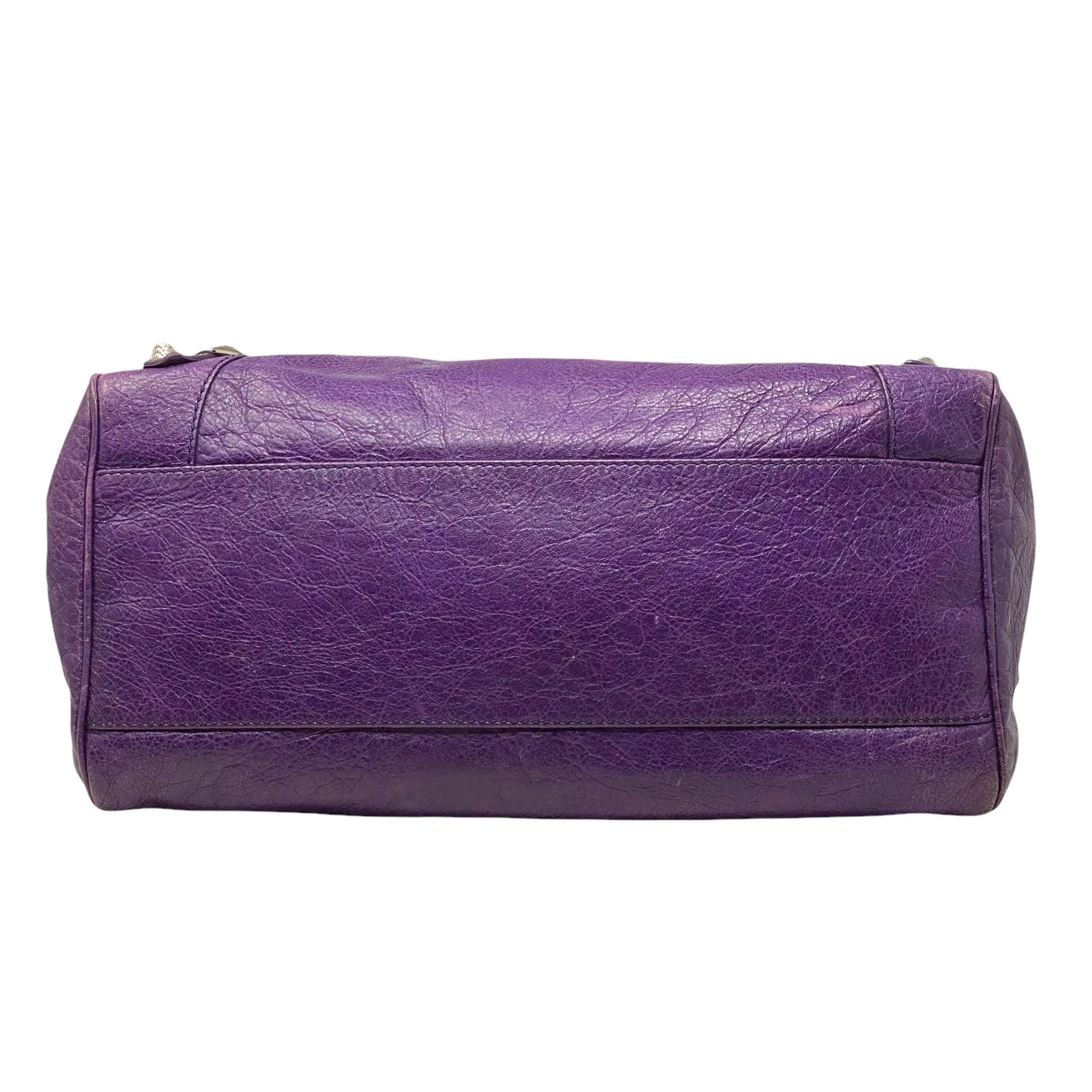 Balenciaga Purple Motorcycle Velo Bag