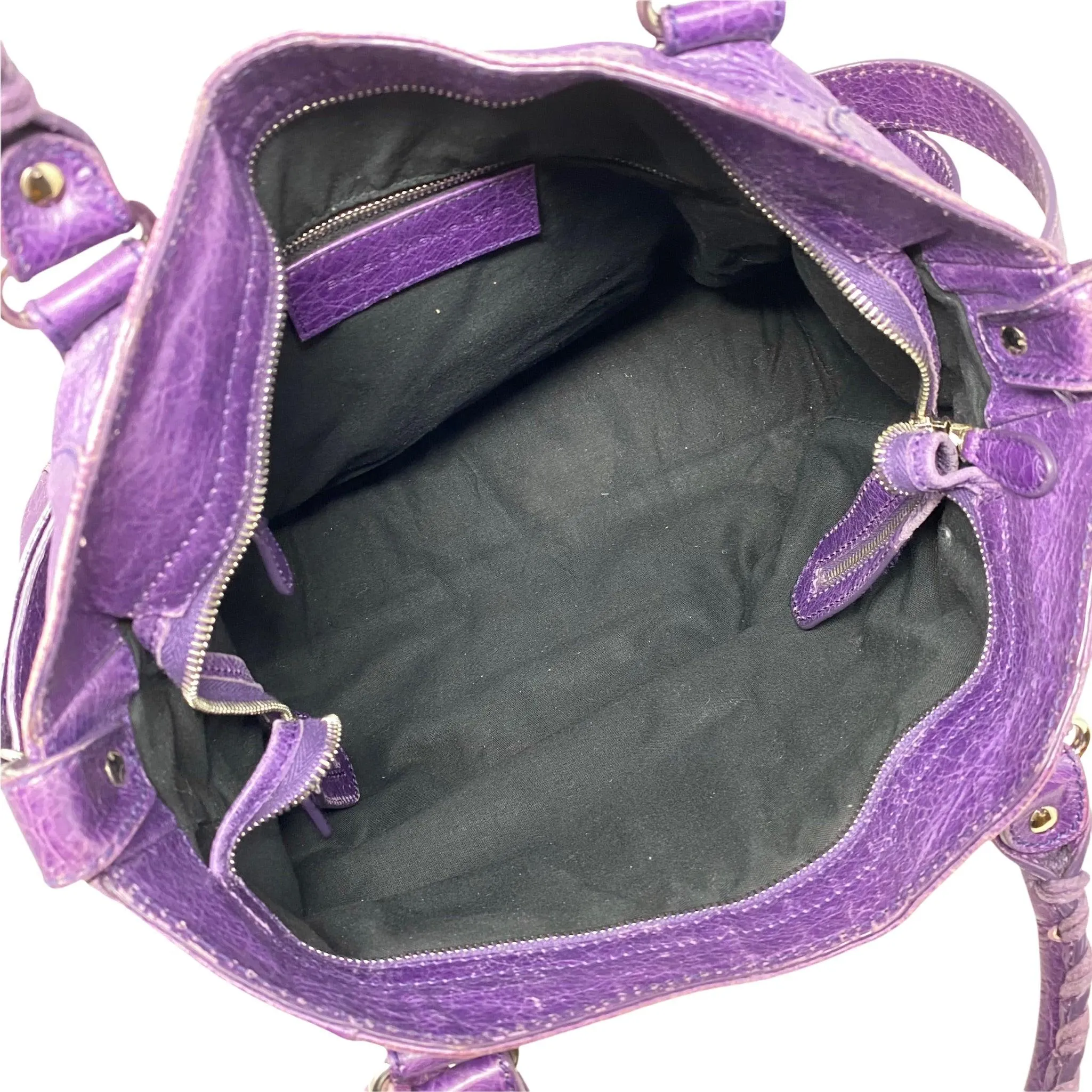 Balenciaga Purple Motorcycle Velo Bag
