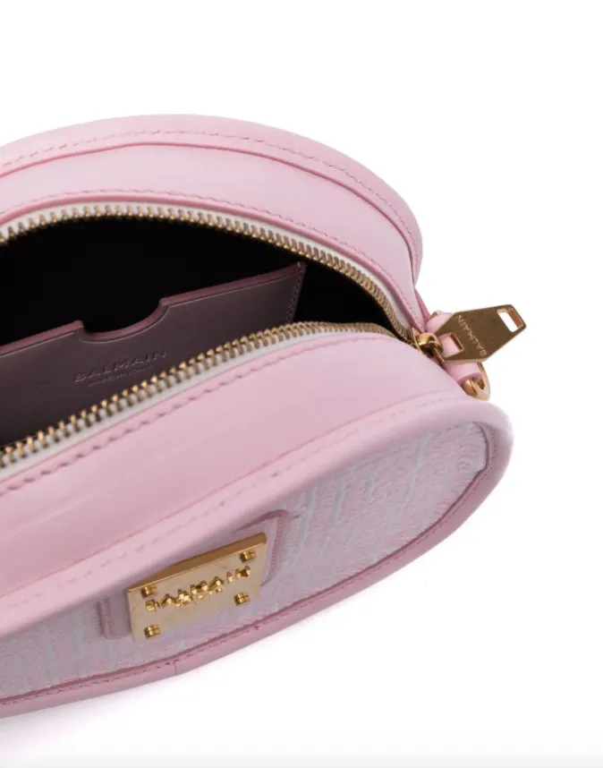Balmain logo-plaque circular shoulder bag