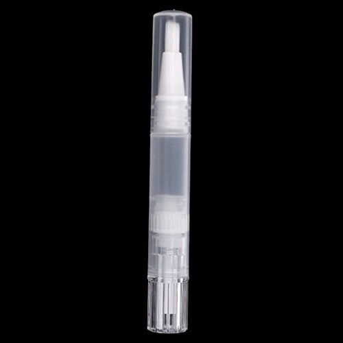 Baoblaze 5Pcs/Kit Portable Travel Eyelash Lip Gloss Tube Nail Cuticle Oil Teeth Whitening Twist Pen