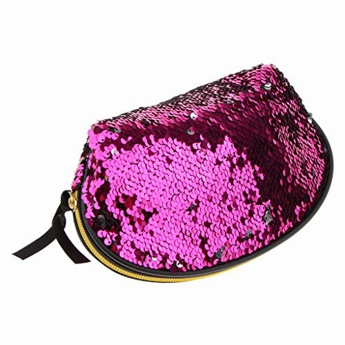Baoblaze Women's Mermaid Sequin Cosmetic Bag Coin Card Purse Toiletry Travel Makeup - 02