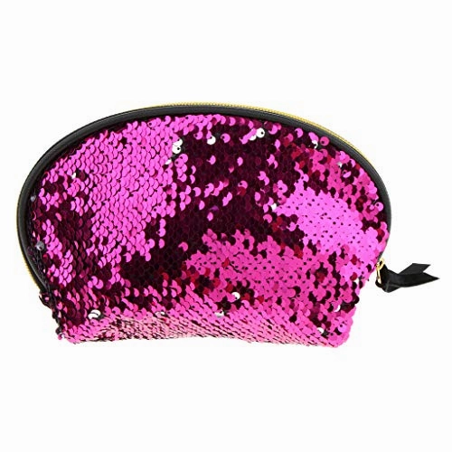 Baoblaze Women's Mermaid Sequin Cosmetic Bag Coin Card Purse Toiletry Travel Makeup - 02