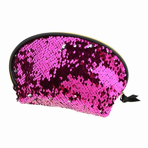 Baoblaze Women's Mermaid Sequin Cosmetic Bag Coin Card Purse Toiletry Travel Makeup - 02