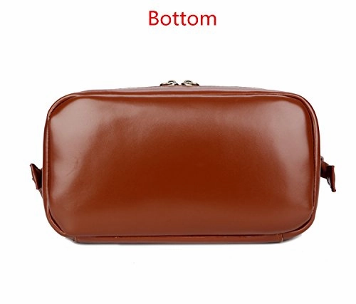 Baosha Xs-02 Genuine Leather Travel Toiletry Bag Shaving Kit Cosmetic Makeup Bag (Brown)