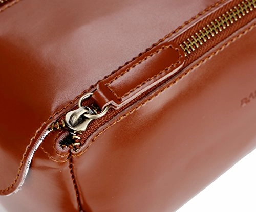 Baosha Xs-03 Leather Travel Toiletry Bag Shaving Dopp Kit Cosmetic Organizer Bags For Men And Women