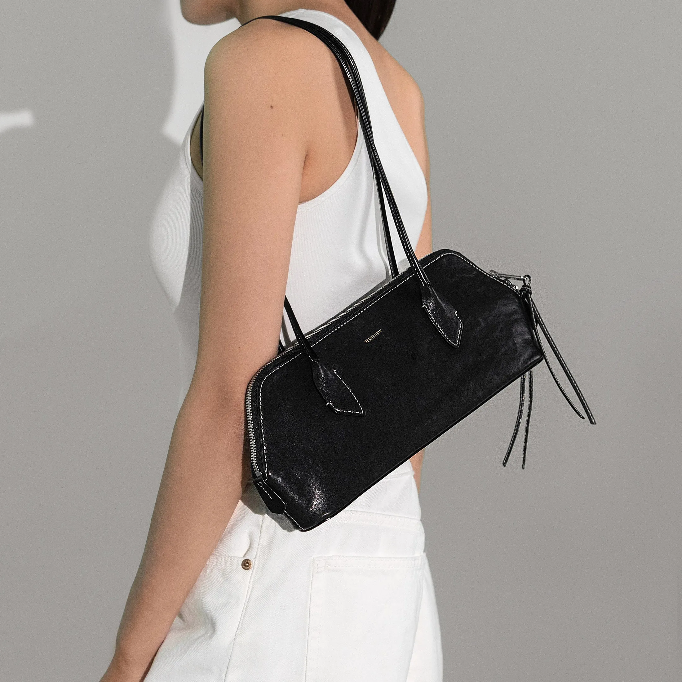 Bashour Baguette Bag - Black