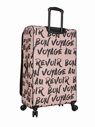 BCBGeneration BCBG Luggage Perf-ECT Expandable 28'' Softside Suitcase With Spinner Wheels (28in, Perf-ECT Pink)