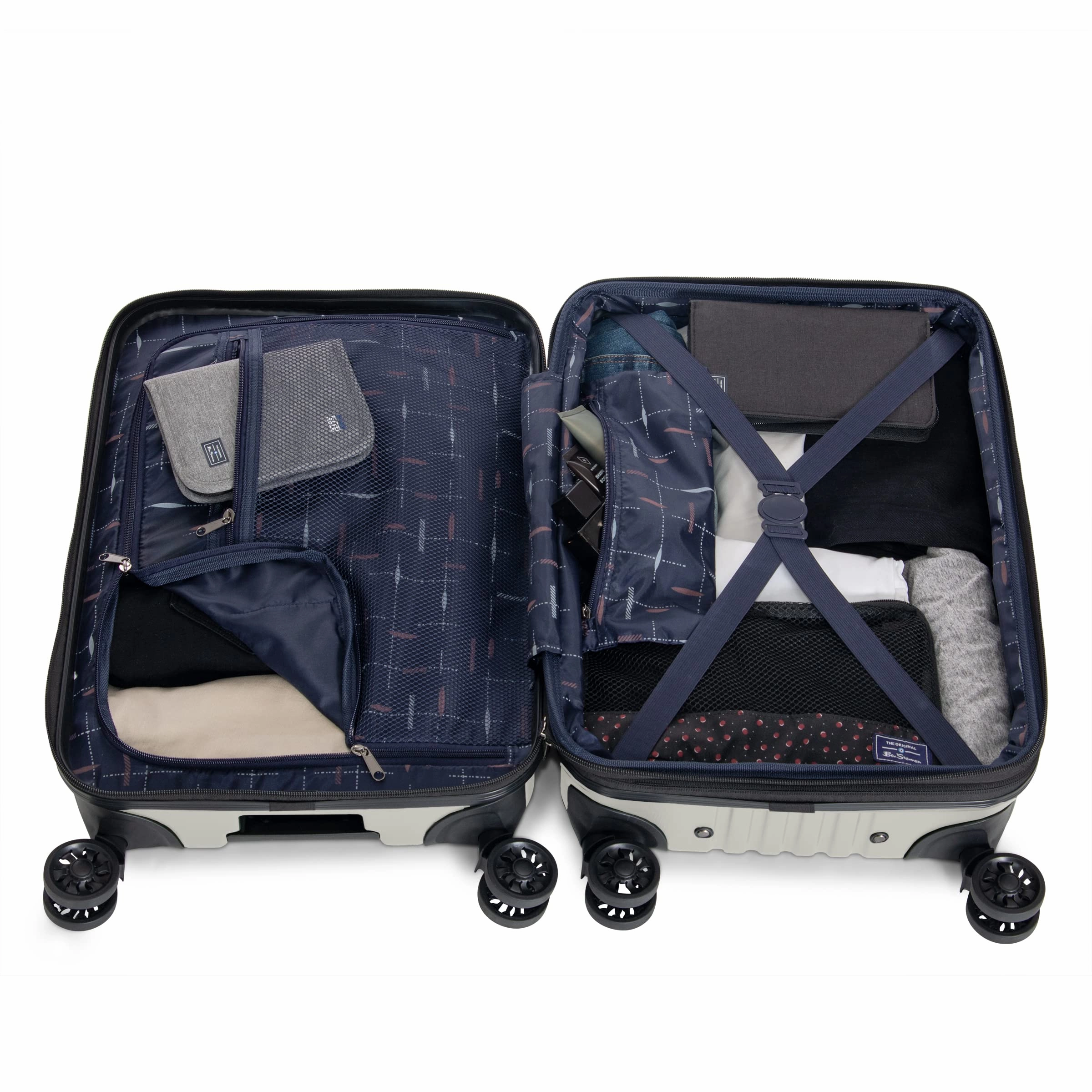 Ben Sherman Sunderland 3 Piece Set (20", 24", & 28") Hardside Expandable Luggage Set