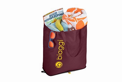 Biaggi Luggage Paksak Packable Shopper As As Seen on Shark Tank Red 16-Inch