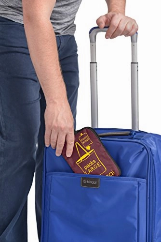 Biaggi Luggage Paksak Packable Shopper As As Seen on Shark Tank Red 16-Inch