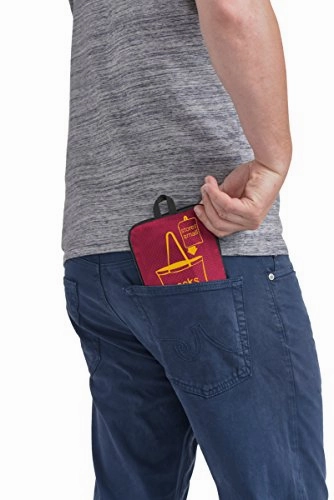 Biaggi Luggage Paksak Packable Shopper As As Seen on Shark Tank Red 16-Inch